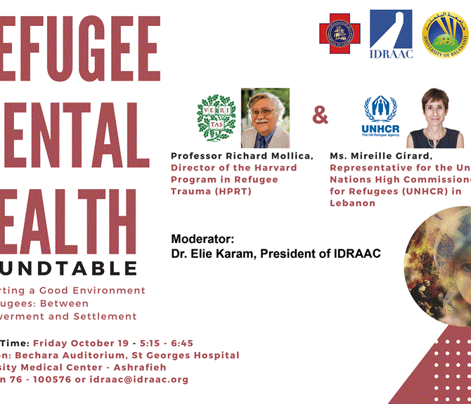 Refugee Mental Health Roundtable: October 19, 2018