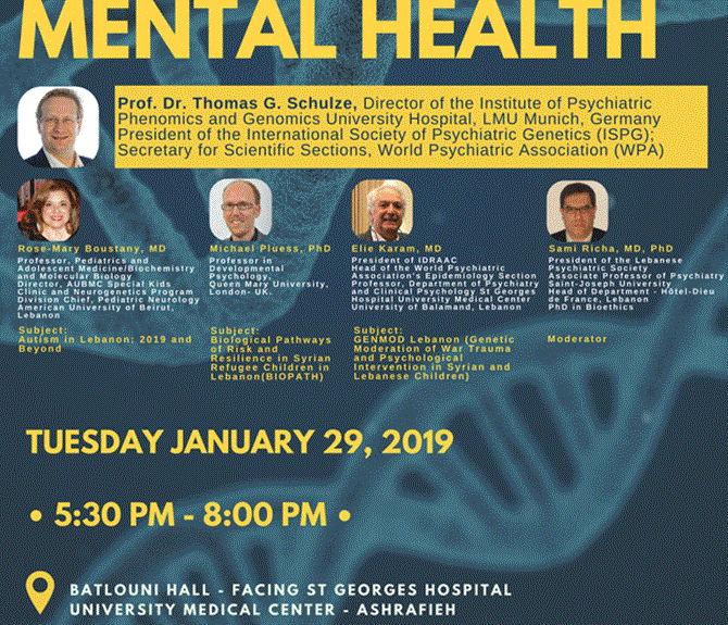 Genetics in Mental Health: January 29, 2019