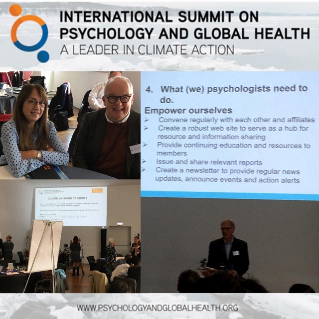 International Summit on Psychology and Global Health: A Leader in Climate Action